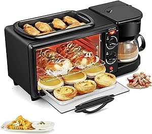 3-in-1 Mini Oven – Multifunctional Oven, Coffee Maker & Griddle Combo