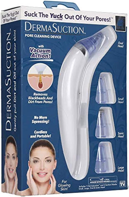 Pore Cleaning Device – USB Rechargeable Blackhead Remover Vacuum with 5 Suction Levels & 4 Probes