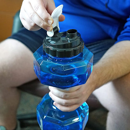 زجاجة مياه على شكل دمبل من لوردكس - زجاجة ترطيب رياضية سعة 1.5 لتر