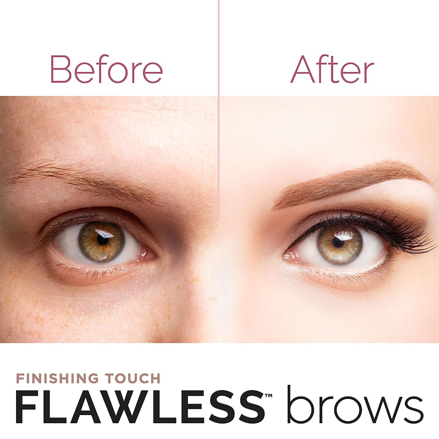 Flawless Brows Eyebrow Hair Remover with LED Light for Women