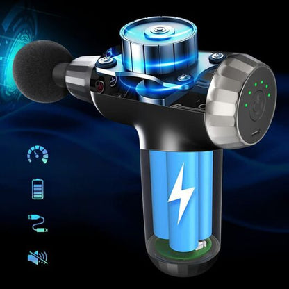 Muscle Massage Gun – Portable Muscle Massager with 6 Vibration Modes & Type-C Charging