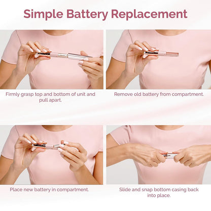 Flawless Brows Eyebrow Hair Remover with LED Light for Women