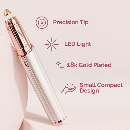 Flawless Brows Eyebrow Hair Remover with LED Light for Women