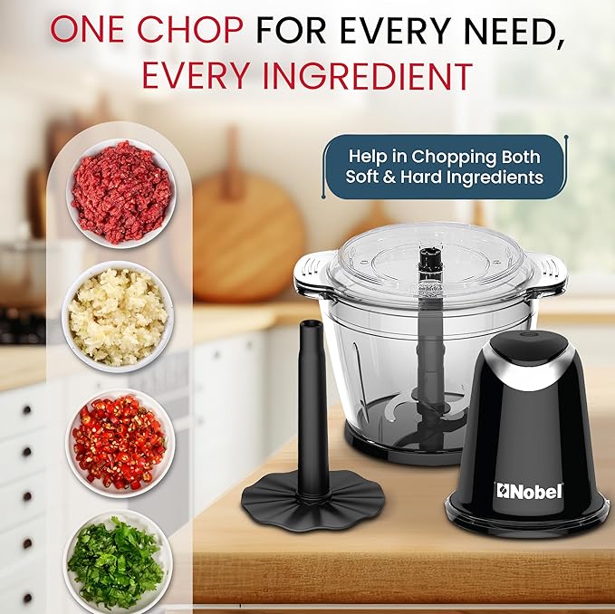 Nobel Electric Food Chopper – Compact Vegetable & Meat Grinder