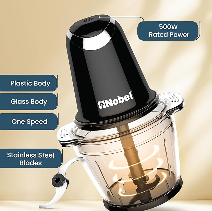 Nobel Electric Food Chopper – Compact Vegetable & Meat Grinder