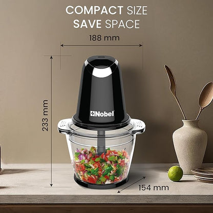 Nobel Electric Food Chopper – Compact Vegetable & Meat Grinder