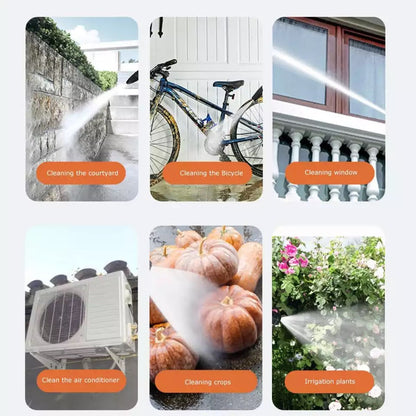 غسالة سيارات لاسلكية عالية الضغط - منظف محمول بقوة ٢٤ فولت للسيارات والدراجات والنوافذ والتنظيف الخارجي