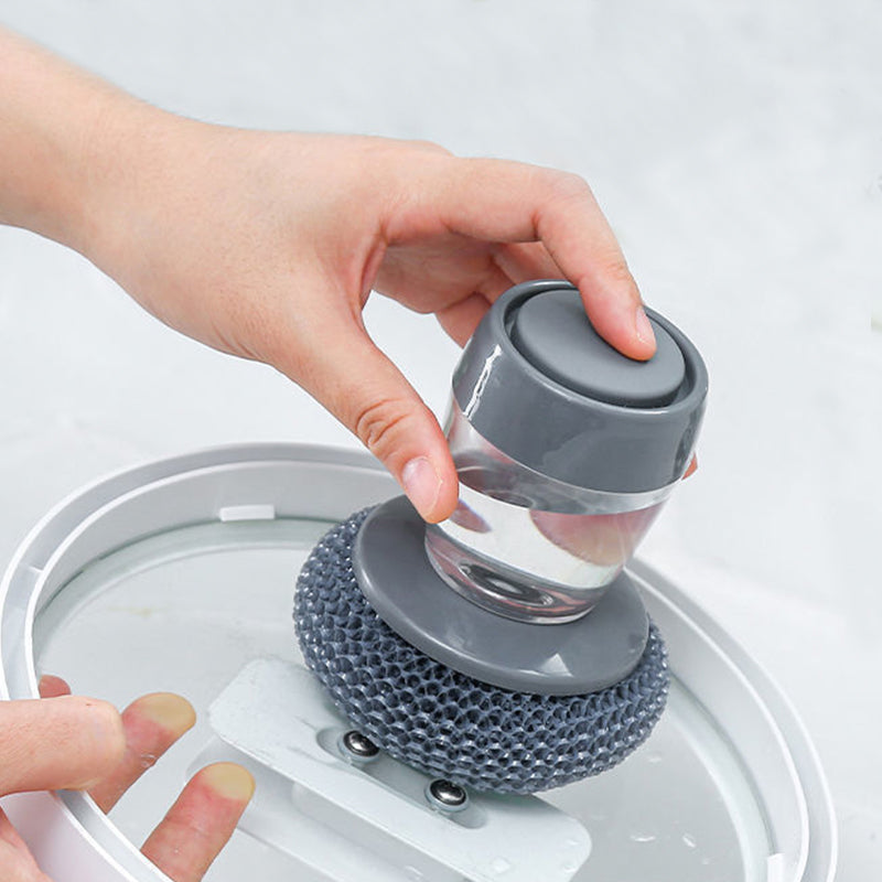 Soap Dispensing Dish Washing Brush Scrubber