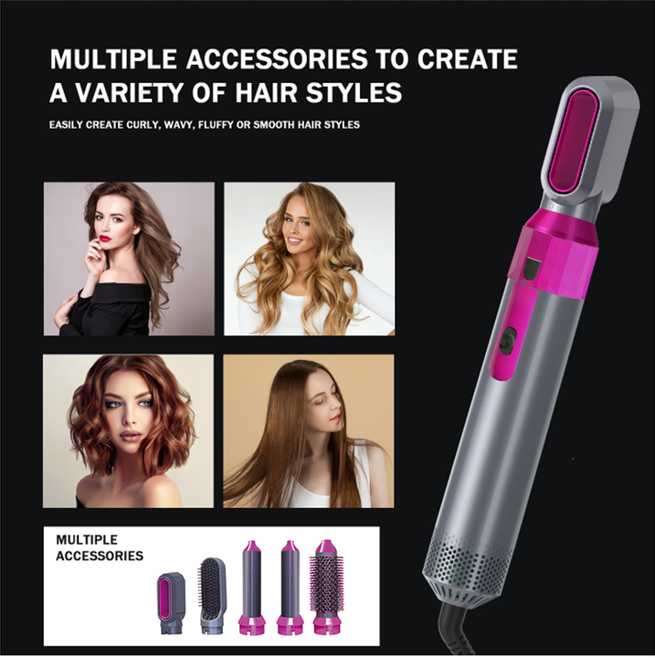 Ceramic Air Wrap Styler 5 in 1 – Hair Dryer, Curler, Straightener & Volumizer