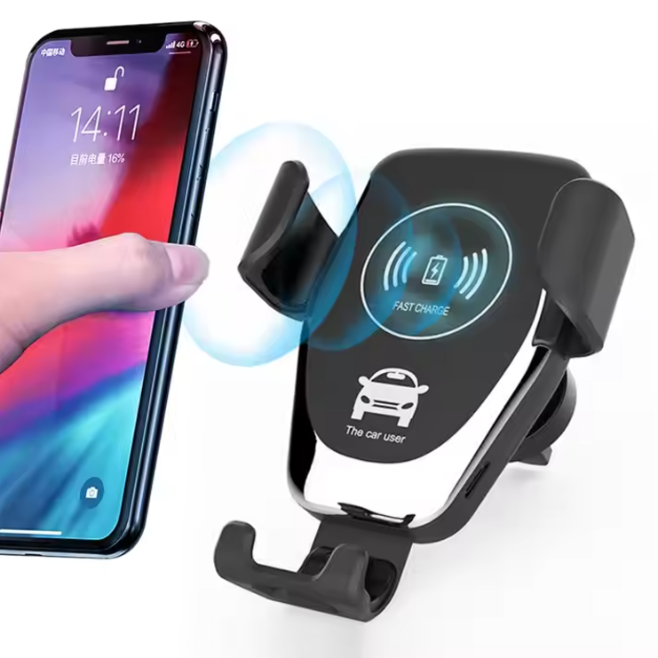Wireless Quick Charger Car Holder | 10W Fast Charging Mount with Smart Touch & Infrared Sensor for Safe Hands-Free Driving