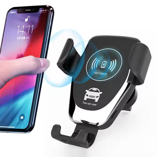 Wireless Quick Charger Car Holder | 10W Fast Charging Mount with Smart Touch & Infrared Sensor for Safe Hands-Free Driving