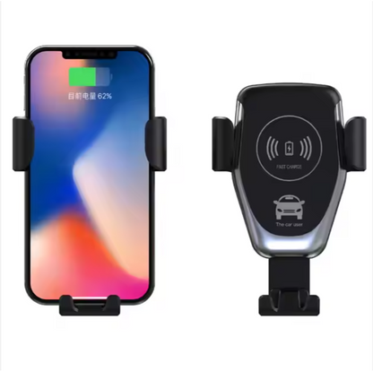 Wireless Quick Charger Car Holder | 10W Fast Charging Mount with Smart Touch & Infrared Sensor for Safe Hands-Free Driving