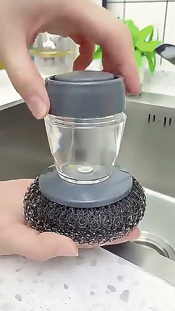 Soap Dispensing Dish Washing Brush Scrubber