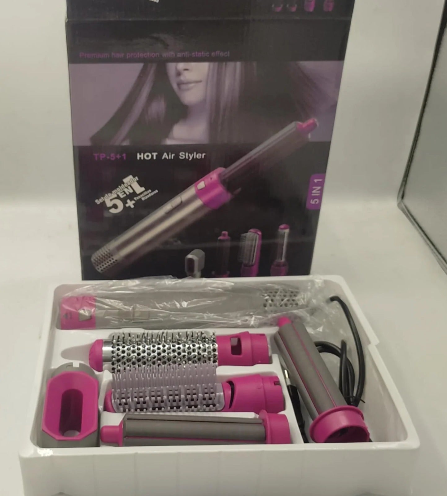 Ceramic Air Wrap Styler 5 in 1 – Hair Dryer, Curler, Straightener & Volumizer